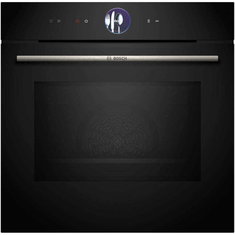 bosch-hmg7764b1b-series-8-pyrolytic-electric-built-in-single-oven-with-microwave-and-air-fry-function-in-black-1168119412 Bosch HMG7764B1B Series 8 Pyrolytic Electric Built in Single Oven with Microwave and Air Fry Function in Black - Image 1