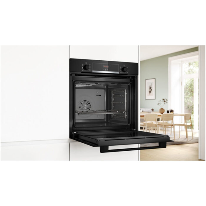 Bosch HQA534BB3B 60cm Series 8 Electric Built in Single Oven with Added Steam Function in Black - Image 6