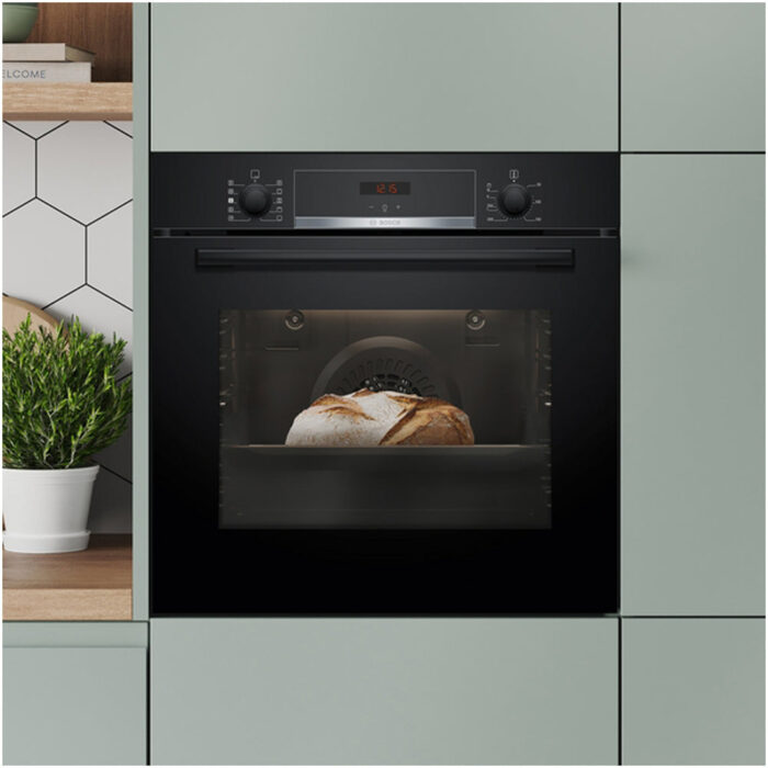Bosch HQA534BB3B 60cm Series 8 Electric Built in Single Oven with Added Steam Function in Black - Image 5
