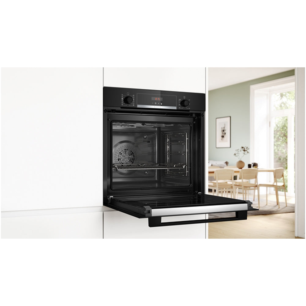 bosch-hqa574bb3b-series-4-71l-built-in-electric-single-pyrolytic-oven-black-a-rated-1178550736 Bosch HQA574BB3B Series 4 71L Built-In Electric Single Pyrolytic Oven Black - A+ Rated - Image 5