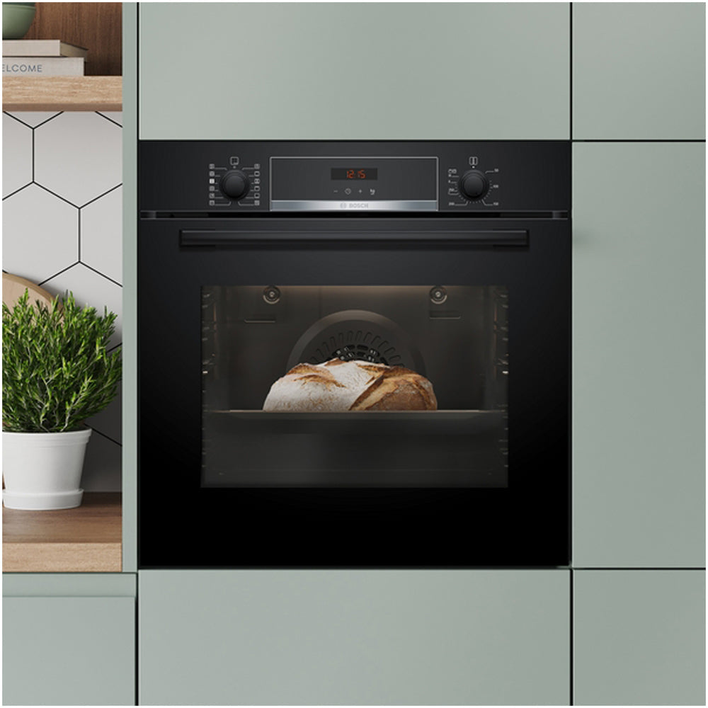 bosch-hqa574bb3b-series-4-71l-built-in-electric-single-pyrolytic-oven-black-a-rated-1178550737 Bosch HQA574BB3B Series 4 71L Built-In Electric Single Pyrolytic Oven Black - A+ Rated - Image 4