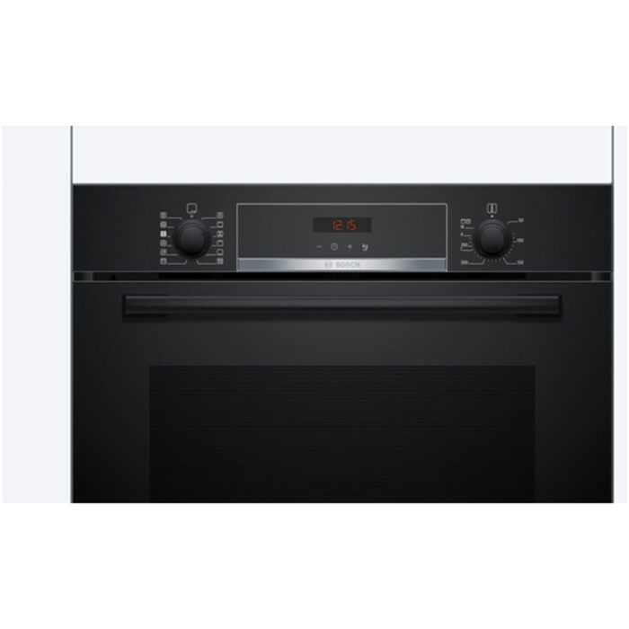 Bosch HQA574BB3B Series 4 71L Built-In Electric Single Pyrolytic Oven Black - A+ Rated - Image 2