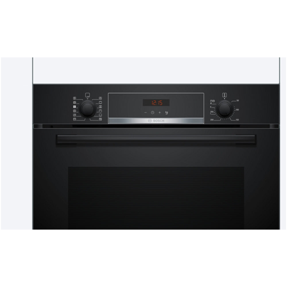 bosch-hqa574bb3b-series-4-71l-built-in-electric-single-pyrolytic-oven-black-a-rated-1178550739 Bosch HQA574BB3B Series 4 71L Built-In Electric Single Pyrolytic Oven Black - A+ Rated - Image 2