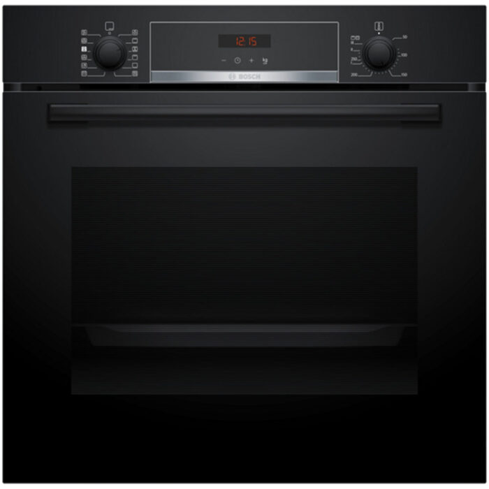 Bosch HQA574BB3B Series 4 71L Built-In Electric Single Pyrolytic Oven Black - A+ Rated - Image 1