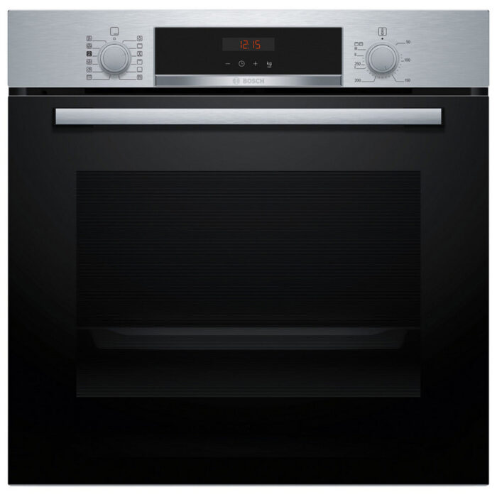 Bosch HQA574BS3B Series 4 Built In Electric Single Oven 60cm Stainless Steel - Image 1