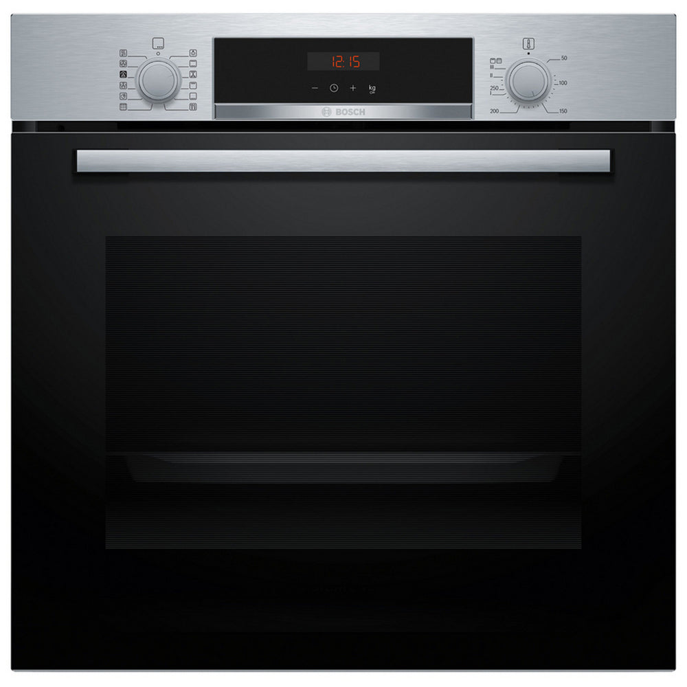 bosch-hqa574bs3b-series-4-built-in-electric-single-oven-60cm-stainless-steel-1082392090 Bosch HQA574BS3B Series 4 Built In Electric Single Oven 60cm Stainless Steel - Image 1