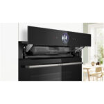 Bosch HRG7764B1B Series 8 Pyrolytic Built in Single Electric Oven with Added Steam Funtion and Air Fry in Black - Image 4