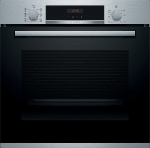bosch-hrs574bs0b-serie-4-built-in-oven-with-added-steam-function-60-x-60-cm-stainless-steel-1082392155 Bosch HRS574BS0B Serie 4 Built-in oven with added steam function 60 x 60 cm Stainless steel - Image 1
