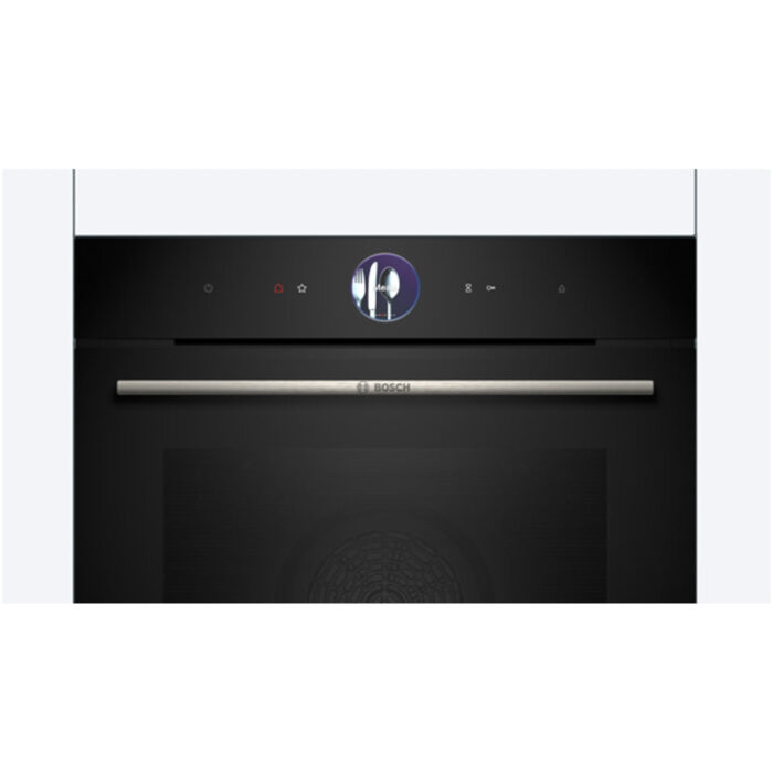 Bosch HSG7364B1B 60 cm Series 8 Hydrolytic Electric Single Oven With Steam and Air Fry Function in Black - Image 2