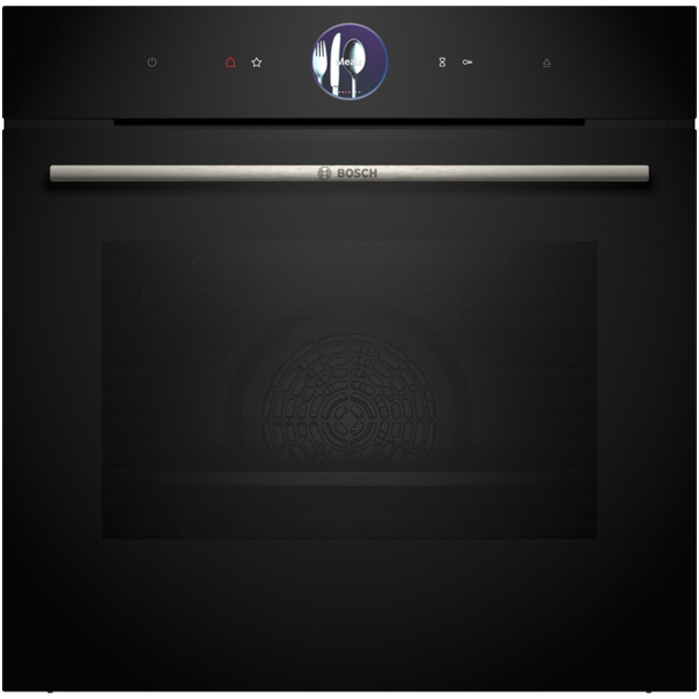 bosch-hsg7364b1b-60-cm-series-8-hydrolytic-electric-single-oven-with-steam-and-air-fry-function-in-black-1168119387 Bosch HSG7364B1B 60 cm Series 8 Hydrolytic Electric Single Oven With Steam and Air Fry Function in Black - Image 1