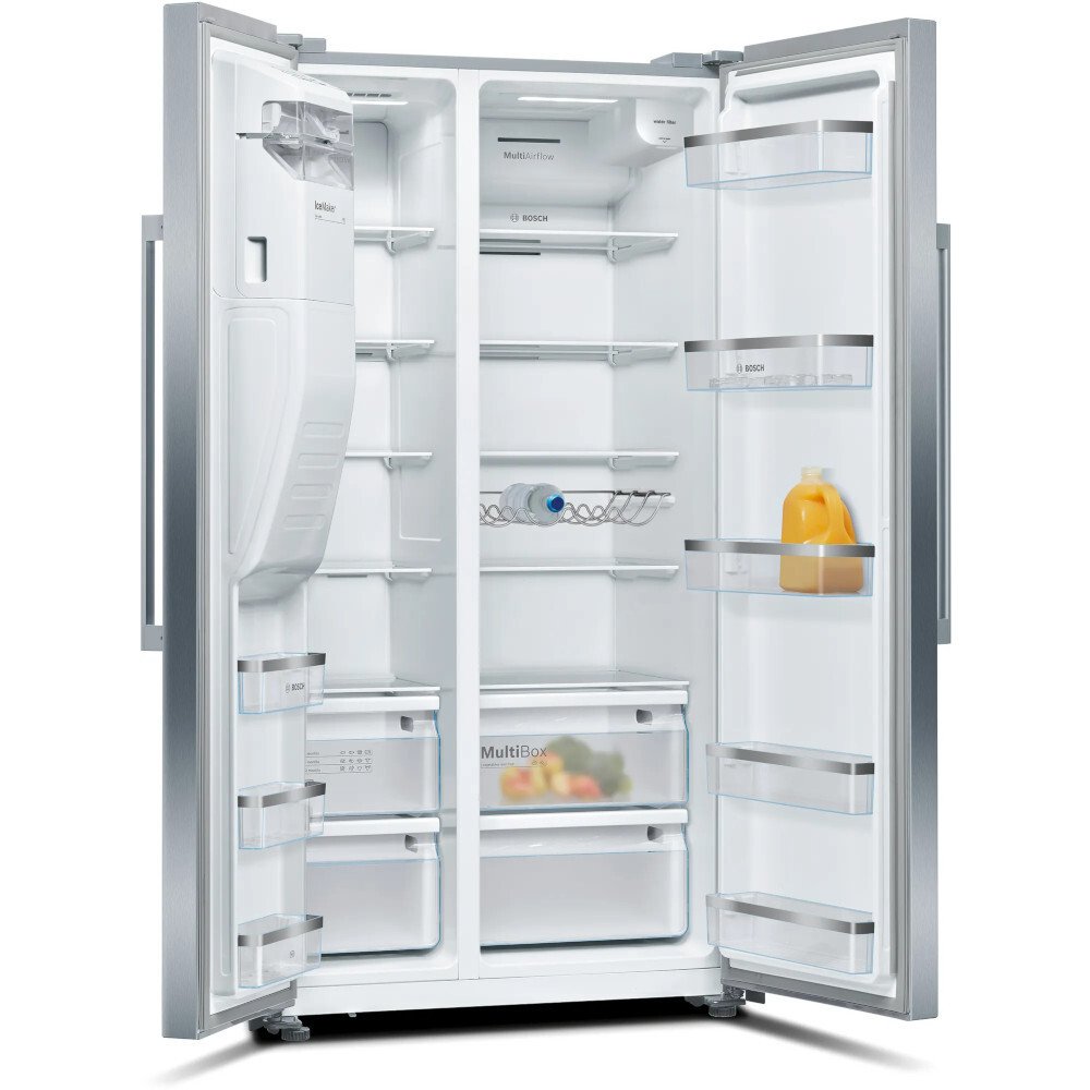 bosch-kad93aierg-series-6-plumbed-american-fridge-freezer-stainless-steel-e-rated-stainless-steel-1177469116 Bosch KAD93AIERG Series 6 Plumbed American Fridge Freezer Stainless Steel - E Rated - Image 2