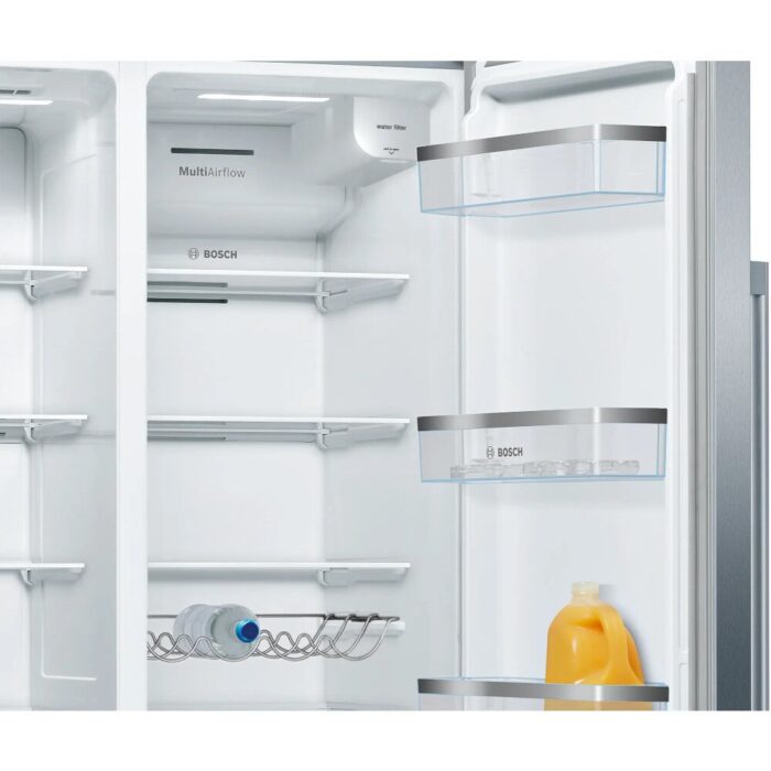 Bosch KAD93AIERG Series 6 Plumbed American Fridge Freezer Stainless Steel - E Rated - Image 4