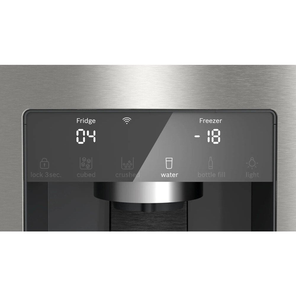 bosch-kfd96apea-series-6-plumbed-frost-free-american-fridge-freezer-stainless-steel-e-rated-1180618533 Bosch KFD96APEA Series 6 Plumbed Frost Free American Fridge Freezer Stainless Steel - E Rated - Image 7