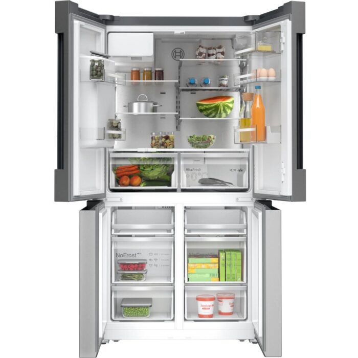 Bosch KFD96APEA Series 6 Plumbed Frost Free American Fridge Freezer Stainless Steel - E Rated - Image 2