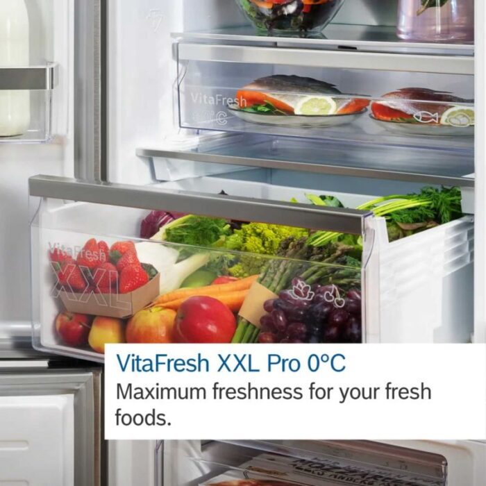 Bosch KFI96APEAG Series 6 Wifi Connected Non-Plumbed Frost Free American Fridge Freezer Stainless Steel - E Rated - Image 9