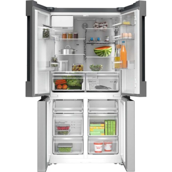 Bosch KFI96APEAG Series 6 Wifi Connected Non-Plumbed Frost Free American Fridge Freezer Stainless Steel - E Rated - Image 2