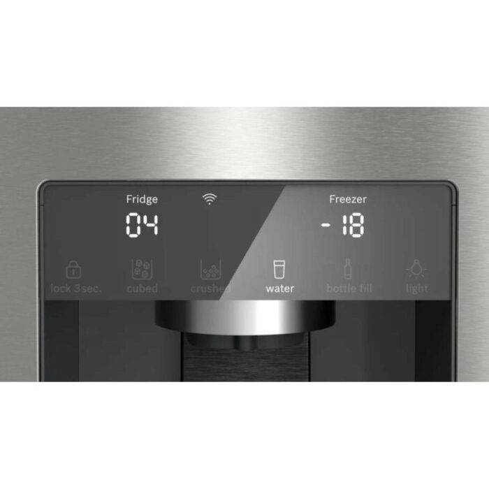Bosch KFI96APEAG Series 6 Wifi Connected Non-Plumbed Frost Free American Fridge Freezer Stainless Steel - E Rated - Image 6