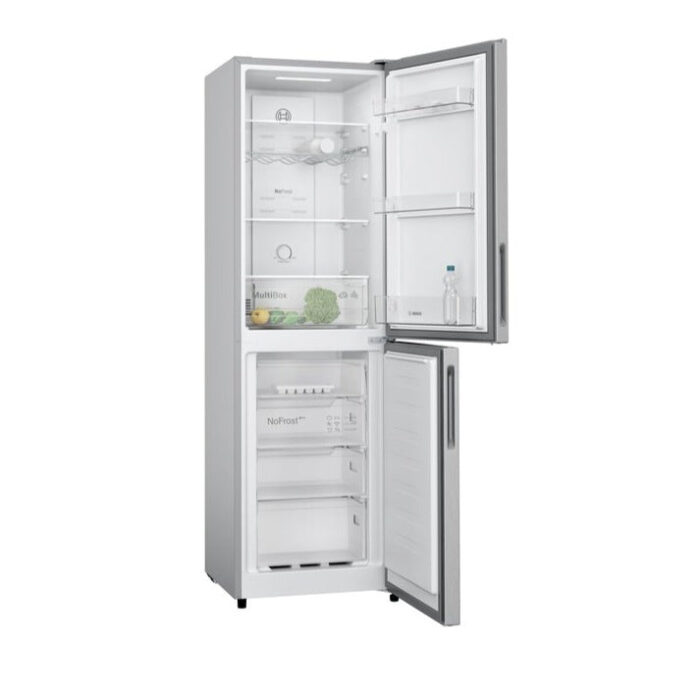 Bosch KGN27NLEAG Series 2 Frost Free Fridge Freezer Silver - Image 2