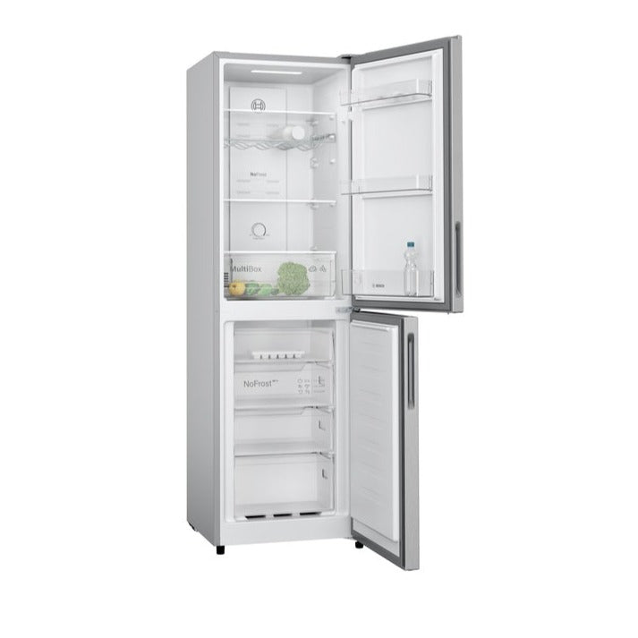 bosch-kgn27nleag-series-2-frost-free-fridge-freezer-silver-silver-1082392194 Bosch KGN27NLEAG Series 2 Frost Free Fridge Freezer Silver - Image 2
