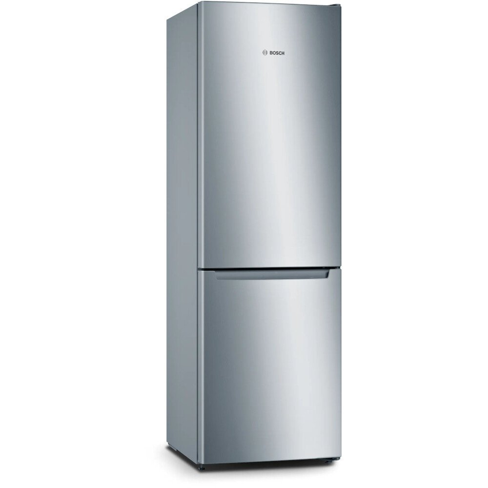 bosch-kgn33nlebg-series-2-freestanding-no-frost-fridge-freezer-stainless-steel-1126526354 Bosch KGN33NLEBG Series 2 Freestanding No Frost Fridge Freezer Stainless Steel - Image 1