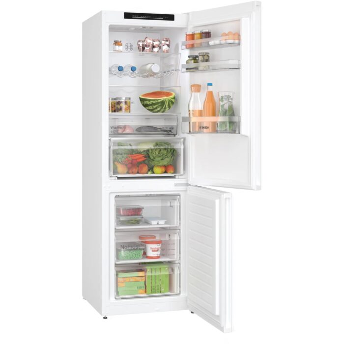 Bosch KGN362WDFG Series 4 Freestanding 60cm Frost Free Fridge Freezer White - Image 3
