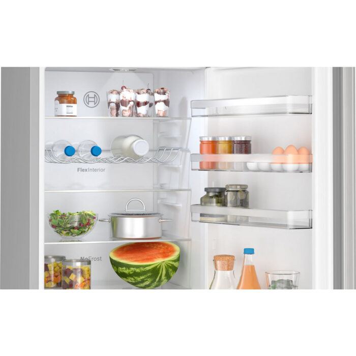 Bosch KGN392LAFG Series 4 Freestanding Fridge Freezer 60cm No Frost Stainless Steel - Image 7