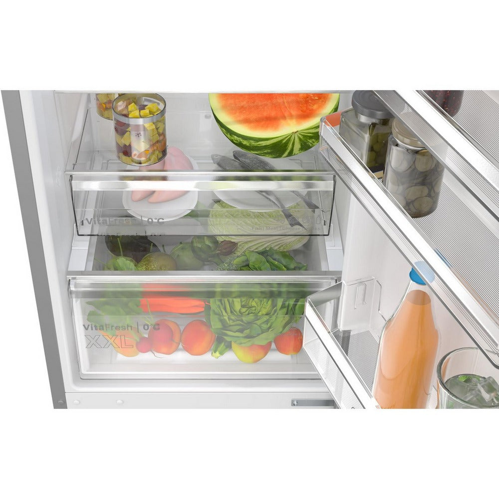 bosch-kgn392lagg-60cm-60-40-total-no-frost-fridge-freezer-stainless-steel-look-1166472628 Bosch KGN392LAGG Series 4 60cm Total No Frost Fridge Freezer Stainless Steel - Image 5