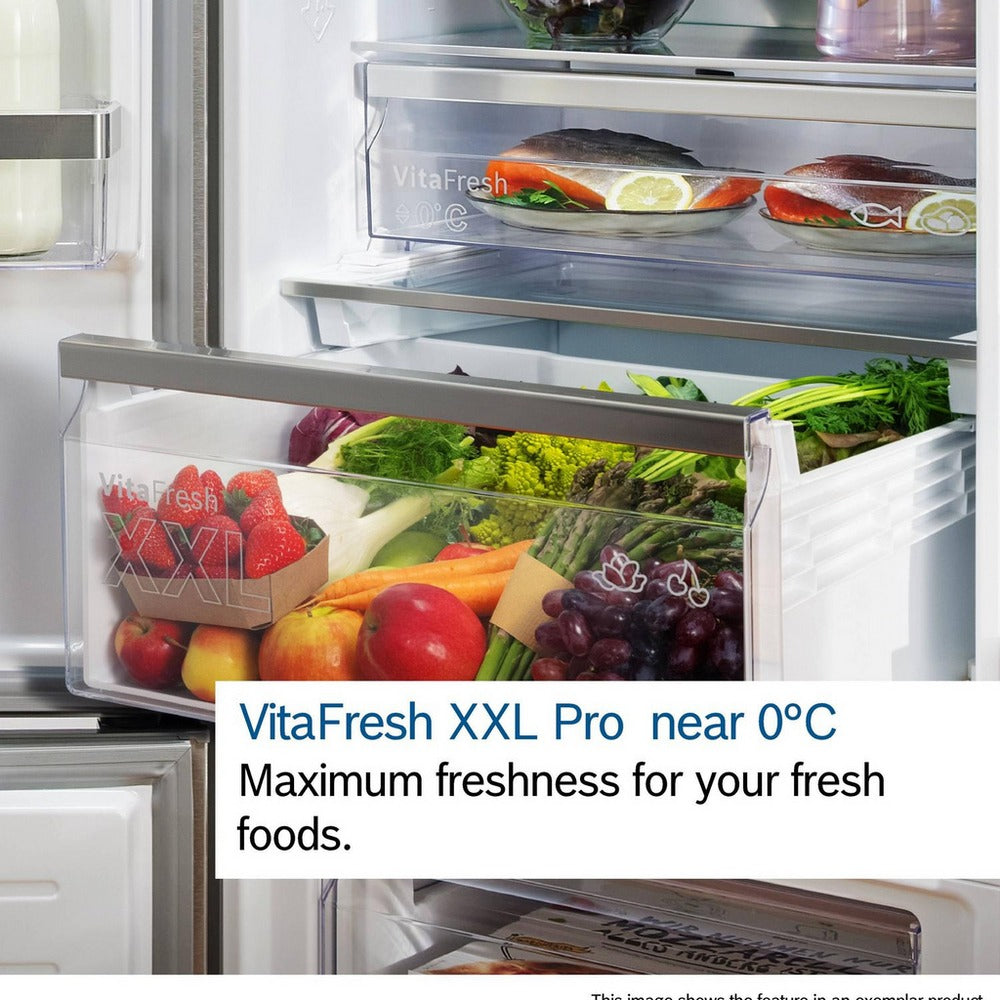 bosch-kgn392lagg-60cm-60-40-total-no-frost-fridge-freezer-stainless-steel-look-1166472629 Bosch KGN392LAGG Series 4 60cm Total No Frost Fridge Freezer Stainless Steel - Image 10