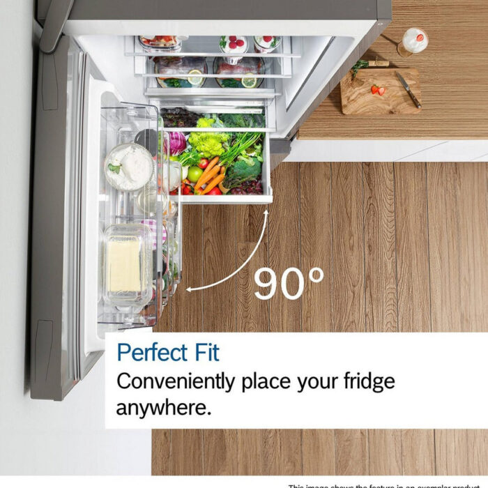Bosch KGN392LAGG Series 4 60cm Total No Frost Fridge Freezer Stainless Steel - Image 9