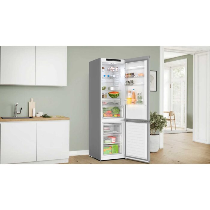 Bosch KGN392LBFG Series 4 Freestanding Frost Free Fridge Freezer Stainless Steel - Image 2
