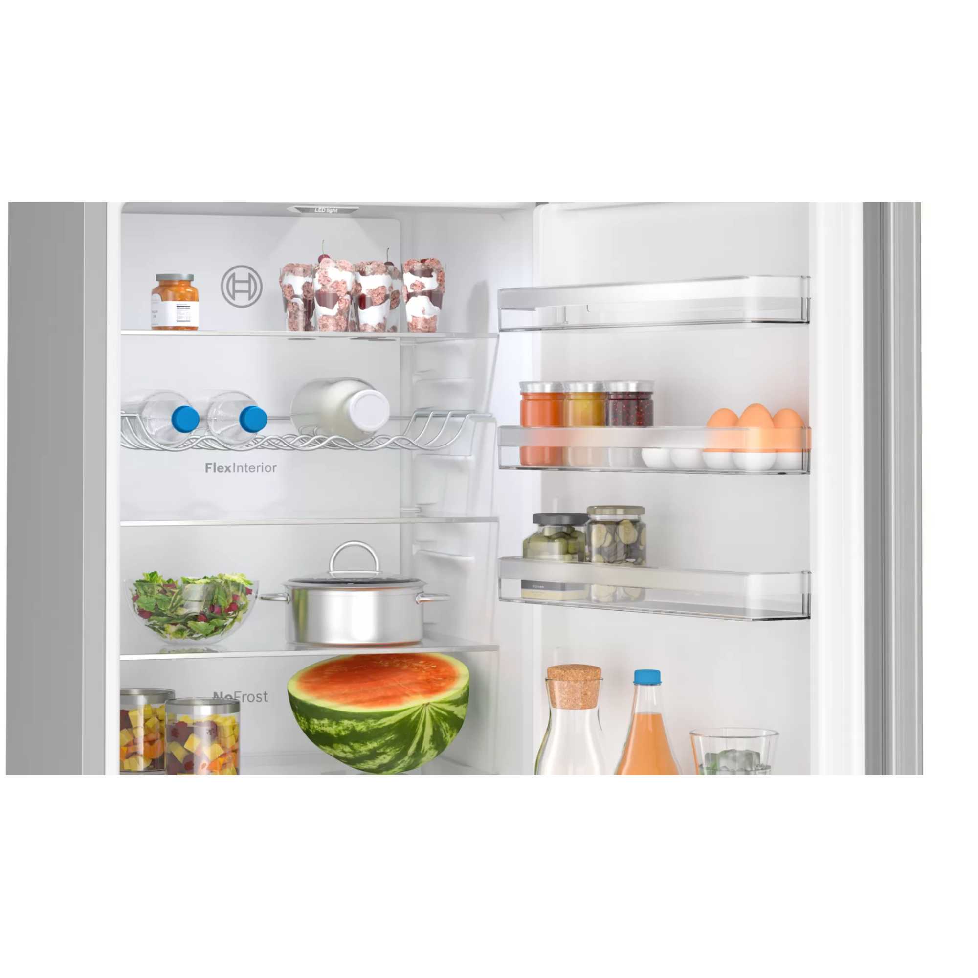 bosch-kgn392lbfg-series-4-freestanding-frost-free-fridge-freezer-stainless-steel-1082392299 Bosch KGN392LBFG Series 4 Freestanding Frost Free Fridge Freezer Stainless Steel - Image 3