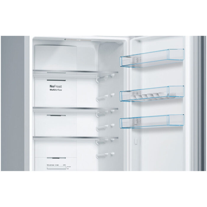 Bosch KGN392LEBG 60cm Series 4 Total No Frost Fridge Freezer Stainless Steel - Image 3