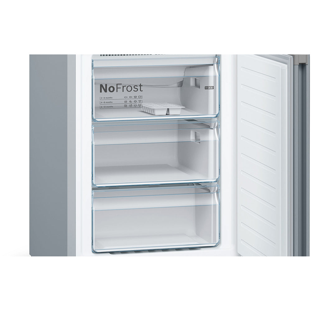 bosch-kgn392lebg-60cm-series-4-total-no-frost-fridge-freezer-stainless-steel-1161078497 Bosch KGN392LEBG 60cm Series 4 Total No Frost Fridge Freezer Stainless Steel - Image 5