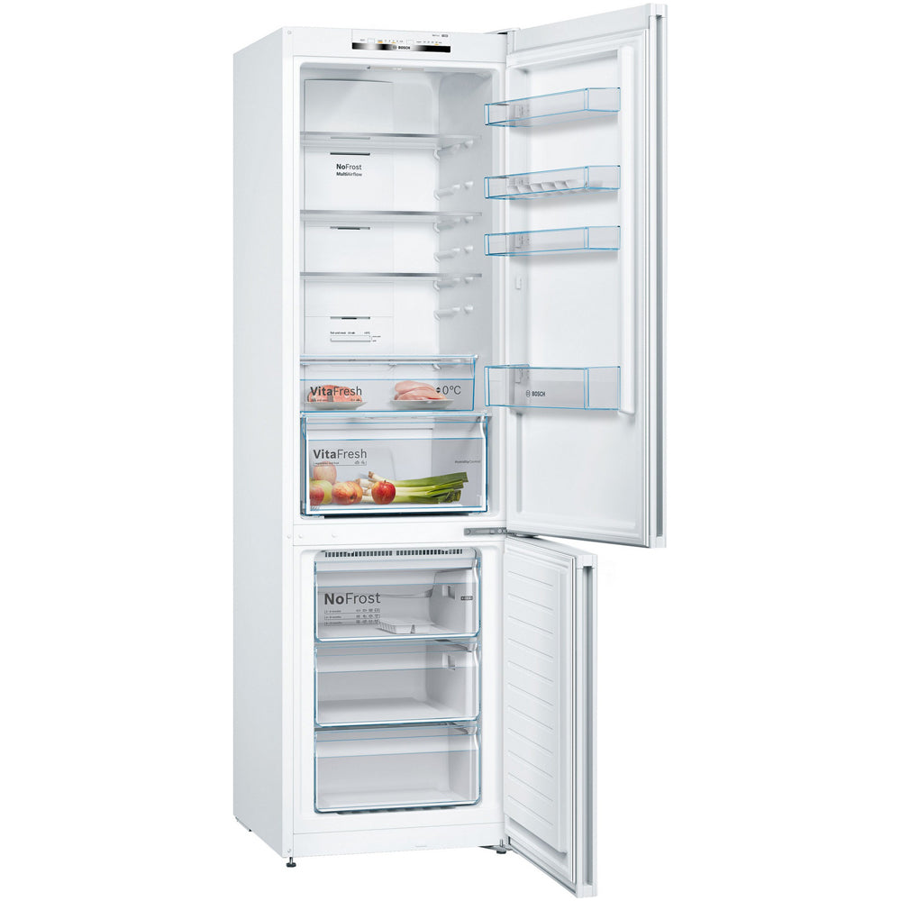 bosch-kgn392webg-60cm-series-4-total-no-frost-freestanding-fridge-freezer-white-1161234183 Bosch KGN392WEBG 60cm Series 4 Total No Frost Freestanding Fridge Freezer White - Image 2
