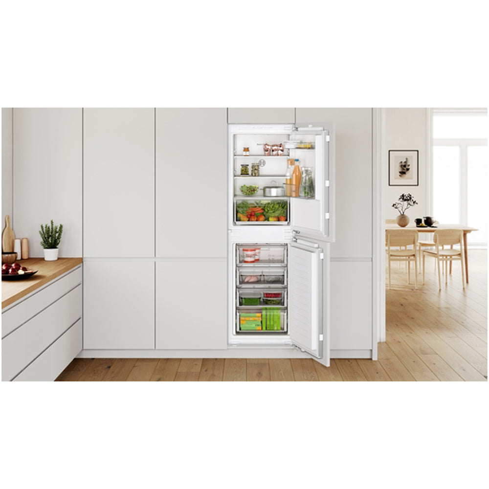 bosch-kin85nfe0g-series-2-fully-integrated-50-50-fridge-freezer-frost-free-e-rated-1177469145 Bosch KIN85NFE0G Series 2 Fully Integrated 50/50 Fridge Freezer Frost Free - E Rated - Image 3