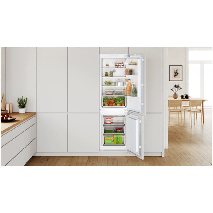 Bosch KIN86NFE0G Series 2 Fully Integrated 60/40 Fridge Freezer Frost Free White - E Rated - Image 3
