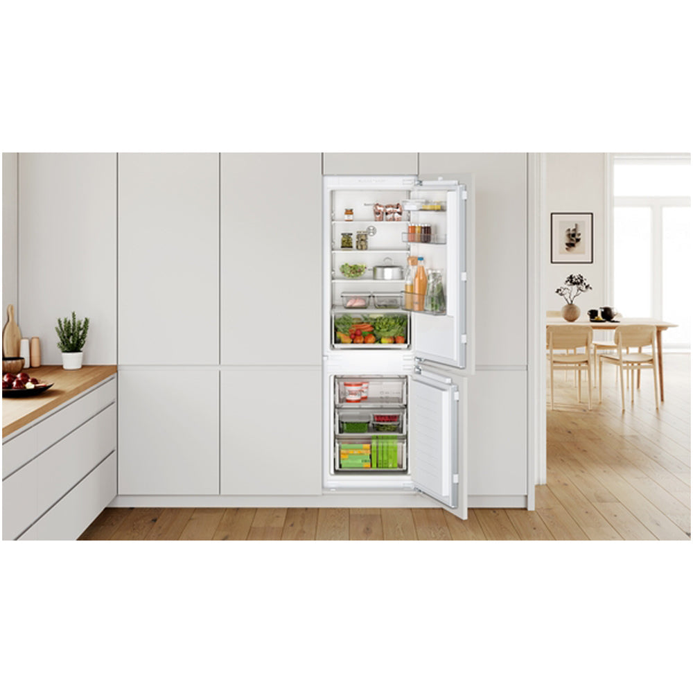 bosch-kin86nfe0g-series-2-fully-integrated-60-40-fridge-freezer-frost-free-white-e-rated-1177503431 Bosch KIN86NFE0G Series 2 Fully Integrated 60/40 Fridge Freezer Frost Free White - E Rated - Image 3