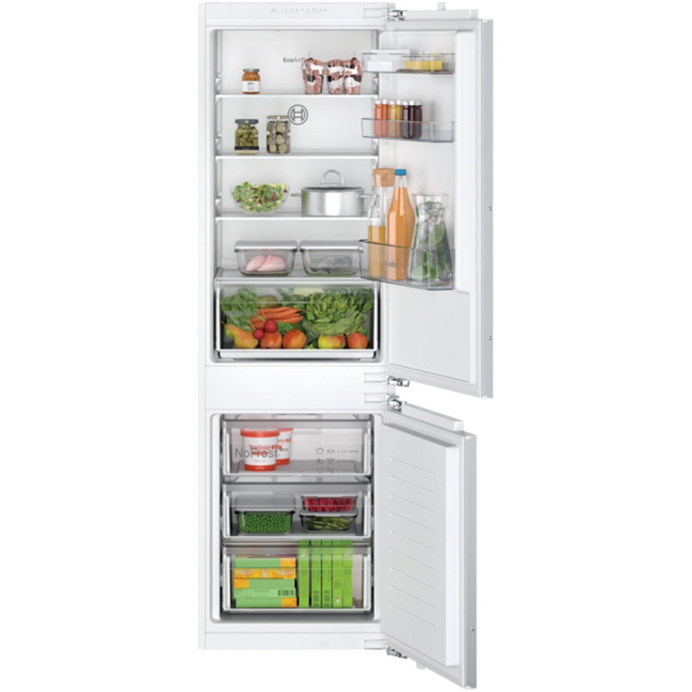 bosch-kin86nfe0g-series-2-fully-integrated-60-40-fridge-freezer-frost-free-white-e-rated-1177503433 Bosch KIN86NFE0G Series 2 Fully Integrated 60/40 Fridge Freezer Frost Free White - E Rated - Image 1