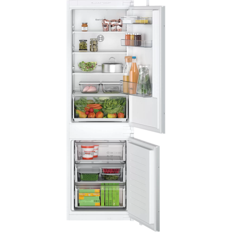 bosch-kin86nse0g-series-2-built-in-frost-free-fridge-freezer-white-1082392382 Bosch KIN86NSE0G Series 2 Built-In Frost Free Fridge Freezer White - Image 1