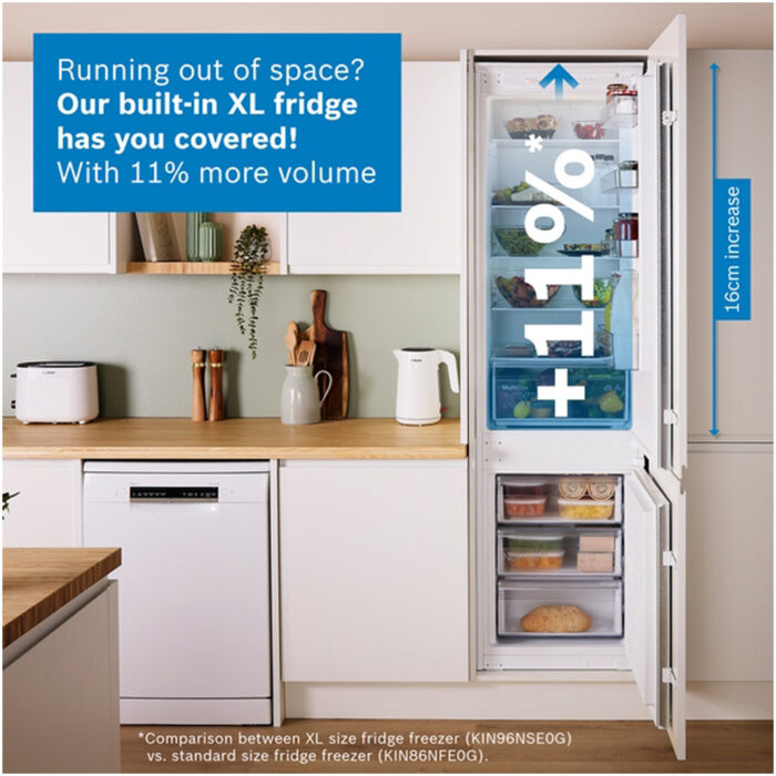 Bosch KIN96NSE0G Series 2 Fully Integrated 60-40 Fridge Freezer Frost Free - E Rated - Image 14