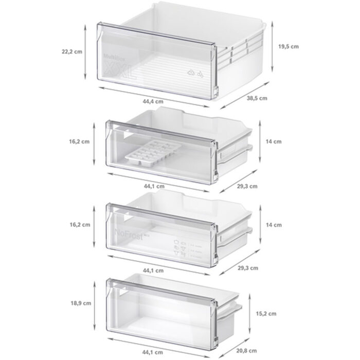 Bosch KIN96NSE0G Series 2 Fully Integrated 60-40 Fridge Freezer Frost Free - E Rated - Image 6