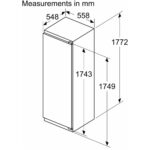 Bosch KIR81VFE0G Series 4 Integrated Tall Larder Fridge - Image 6