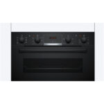 Bosch MBA533BB3B Series 4 Built-In Electric Double Oven Black - A+B Rated - Image 2
