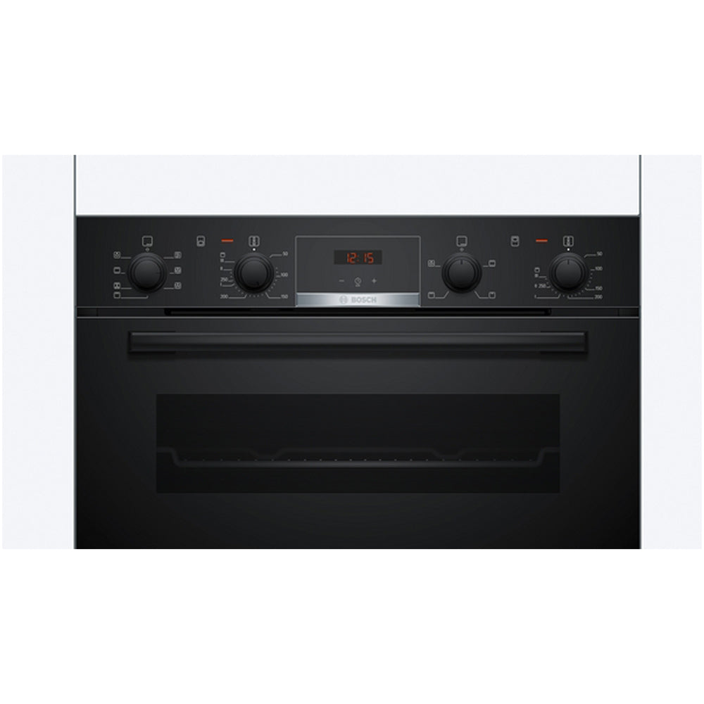 bosch-mba533bb3b-electric-double-oven-1178187085 Bosch MBA533BB3B Series 4 Built-In Electric Double Oven Black - A+B Rated - Image 2