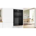 Bosch MBA533BB3B Series 4 Built-In Electric Double Oven Black - A+B Rated - Image 7