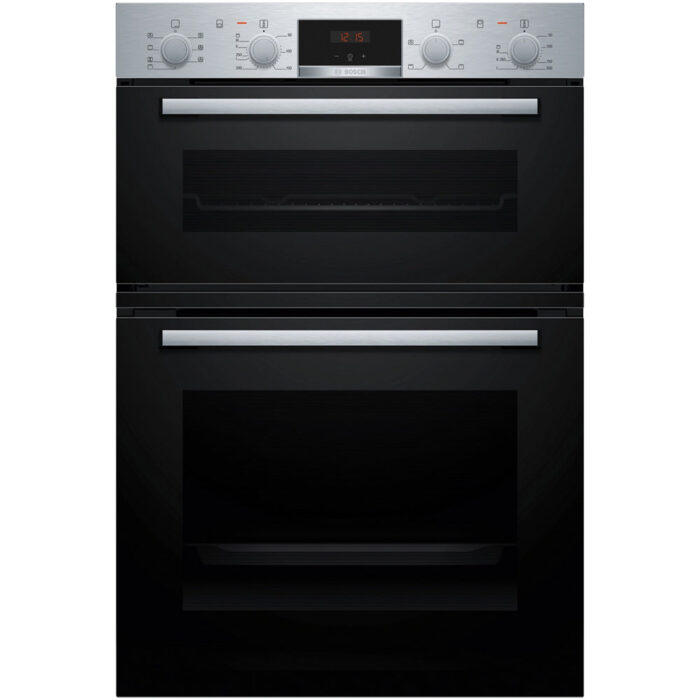 Bosch MBA533BS3B Series 4 60cm Built In Double Electric Oven Stainless Steel - Image 1