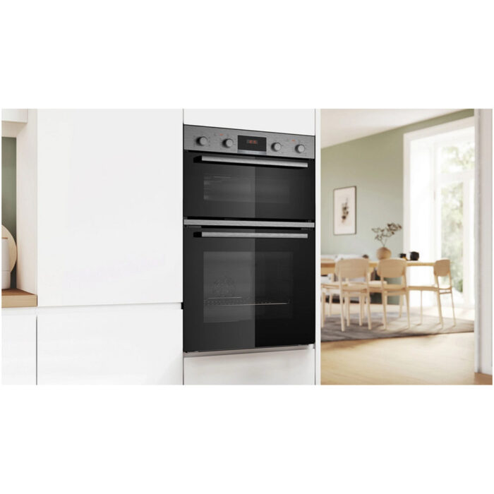 Bosch MBA533BS3B Series 4 60cm Built In Double Electric Oven Stainless Steel - Image 2