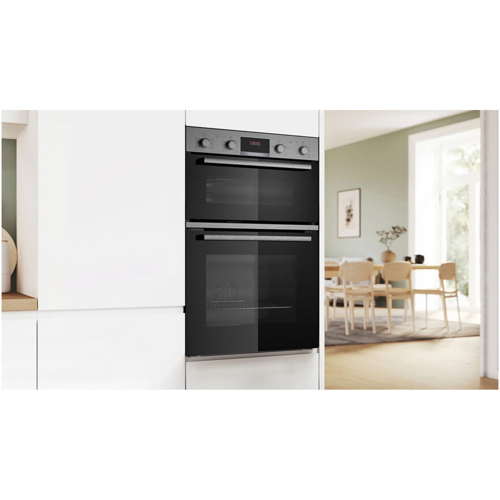 bosch-mba533bs3b-series-4-60cm-built-in-double-electric-oven-stainless-steel-1168090639 Bosch MBA533BS3B Series 4 60cm Built In Double Electric Oven Stainless Steel - Image 2