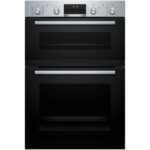 Bosch MBA578BS7B Series 6 Built-In Electric Double Oven Stainless Steel - A Rated