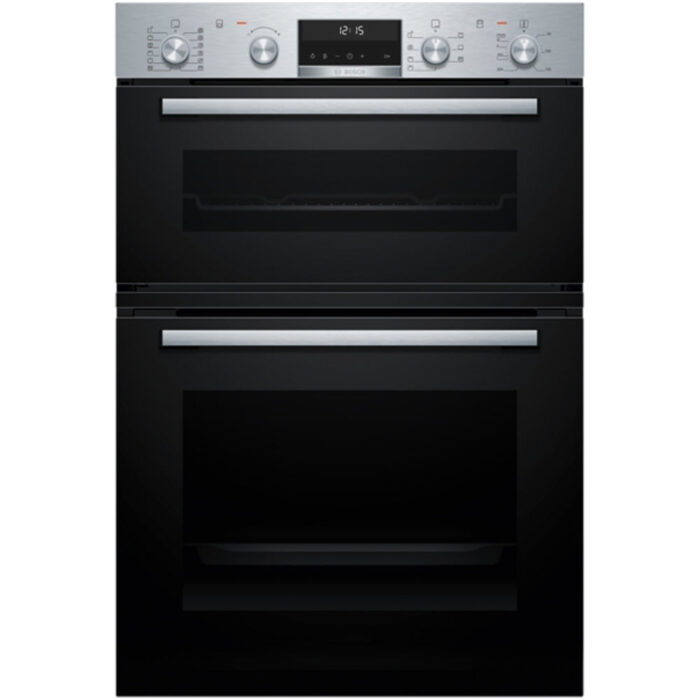 Bosch MBA578BS7B Series 6 Built-In Electric Double Oven Stainless Steel - A Rated - Image 1
